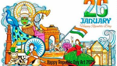 Happy Republic Day Art 2025