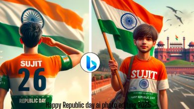 Happy Republic day ai photo editing 2025