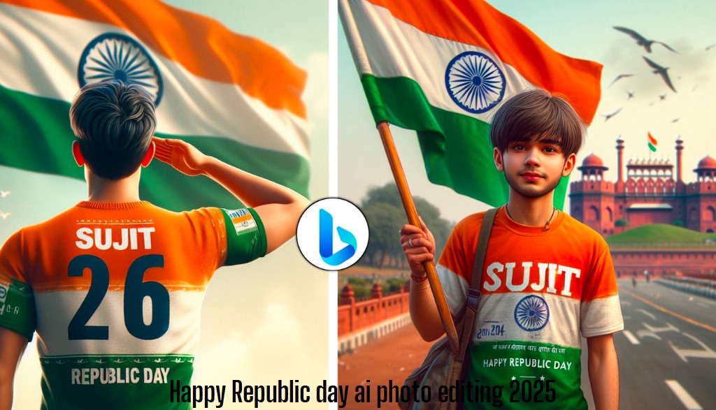 Happy Republic day ai photo editing 2025