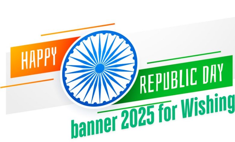 Happy republic day banner 2025 for Wishing